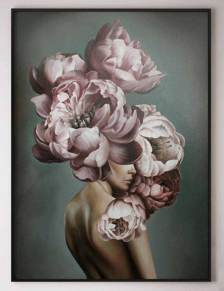 Original Abstract Women Painting by Yana Sagan