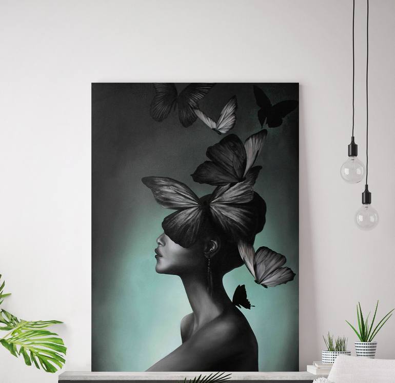Original Abstract Women Painting by Yana Sagan