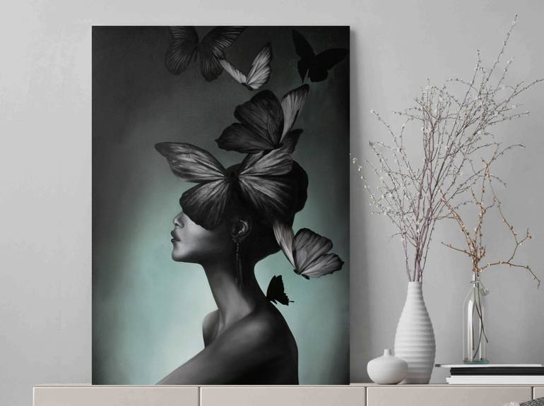 Original Abstract Women Painting by Yana Sagan