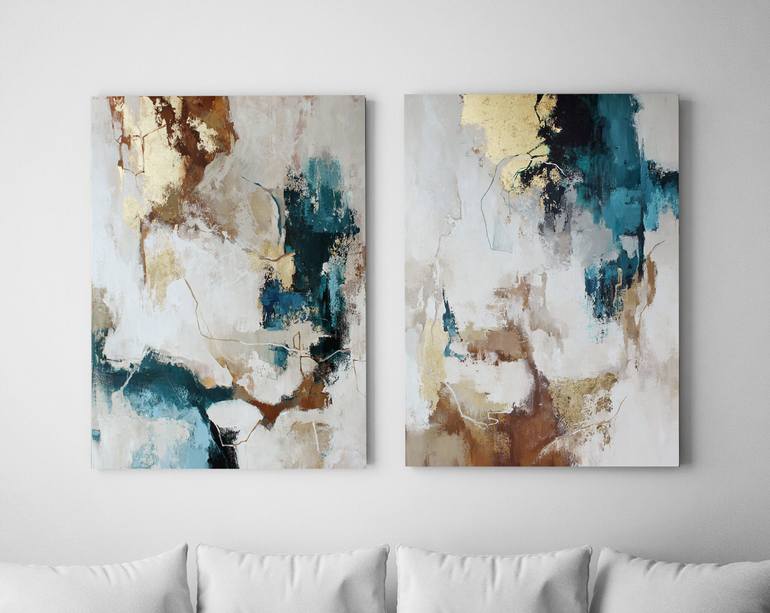 Original Abstract Expressionism Abstract Painting by Yana Sagan