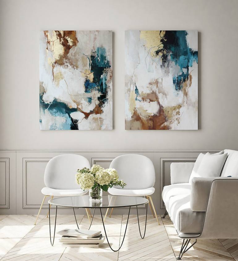 Original Abstract Expressionism Abstract Painting by Yana Sagan