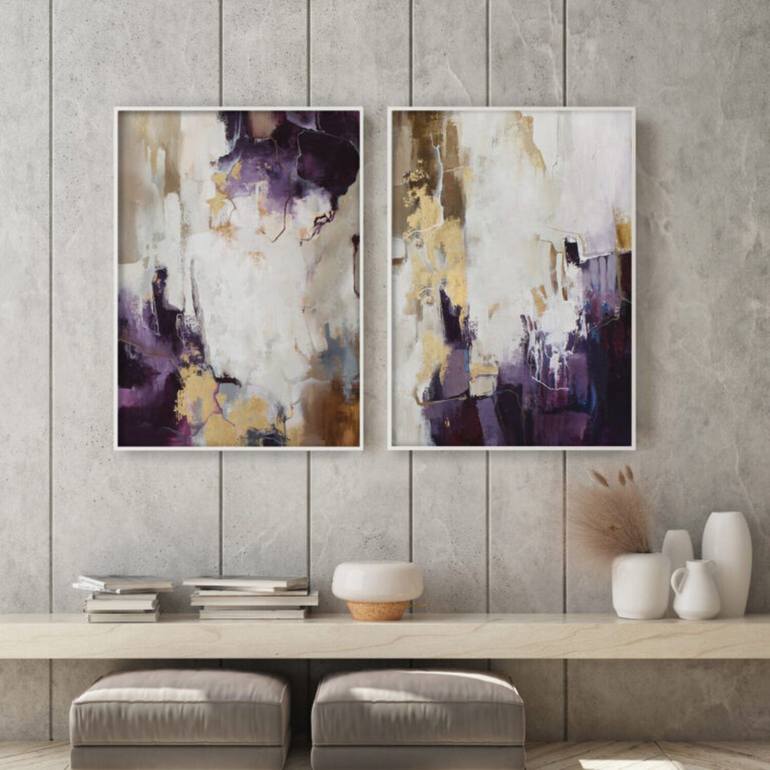 Original Abstract Expressionism Abstract Painting by Yana Sagan