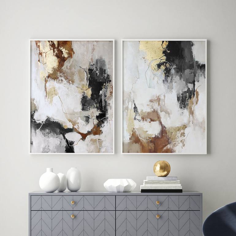 Original Abstract Expressionism Abstract Painting by Yana Sagan