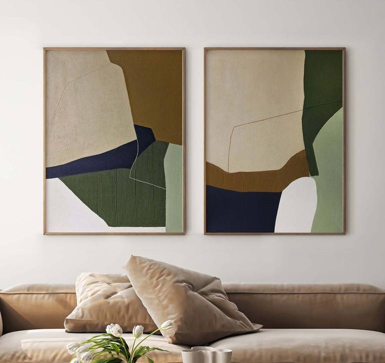 Original Minimalism Abstract Painting by Yana Sagan