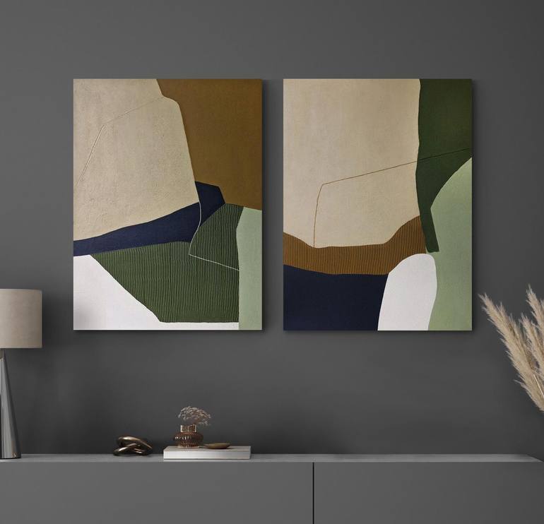 Original Minimalism Abstract Painting by Yana Sagan