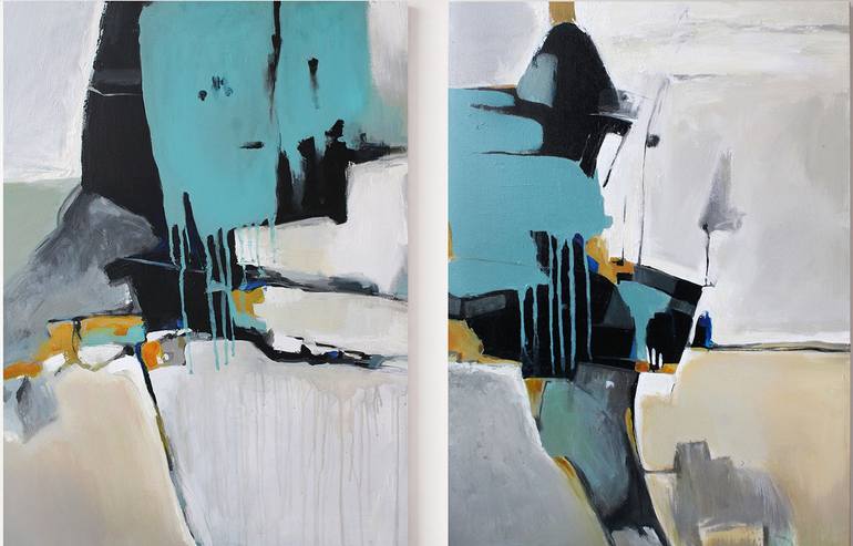 Original Minimalism Abstract Paintings by Yana Chornobrovkinа