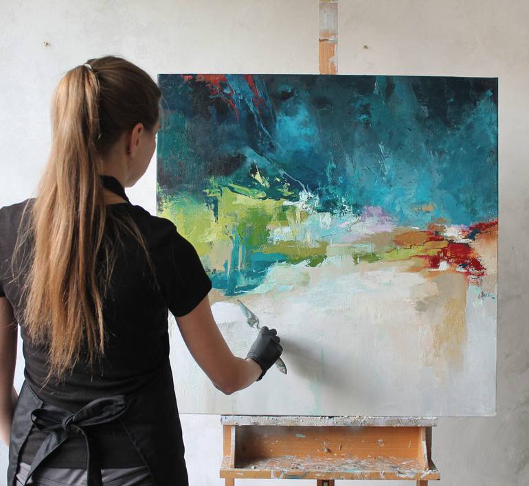 Original Minimalism Abstract Painting by Yana Sagan