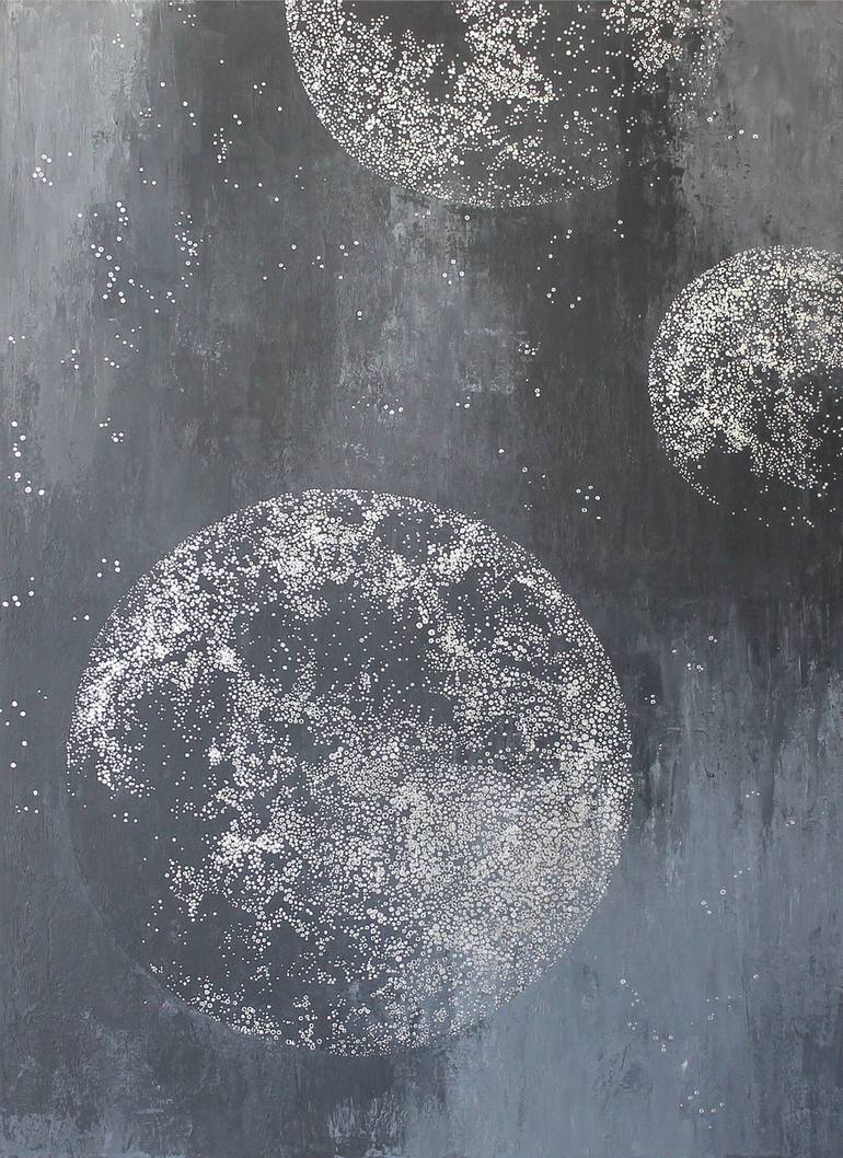 Original Abstract Outer Space Paintings by Yana Chornobrovkinа