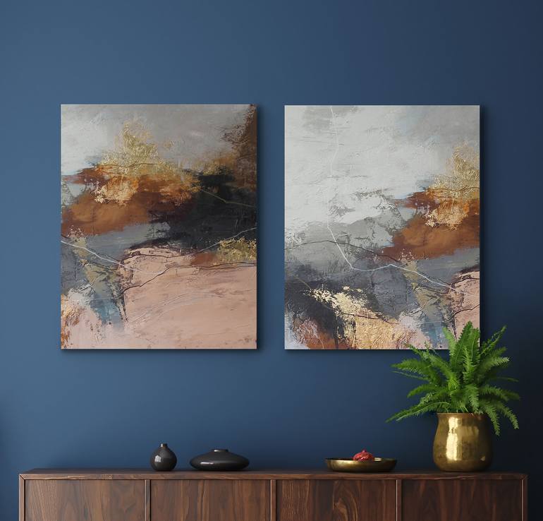 Original Minimalism Abstract Painting by Yana Chornobrovkinа