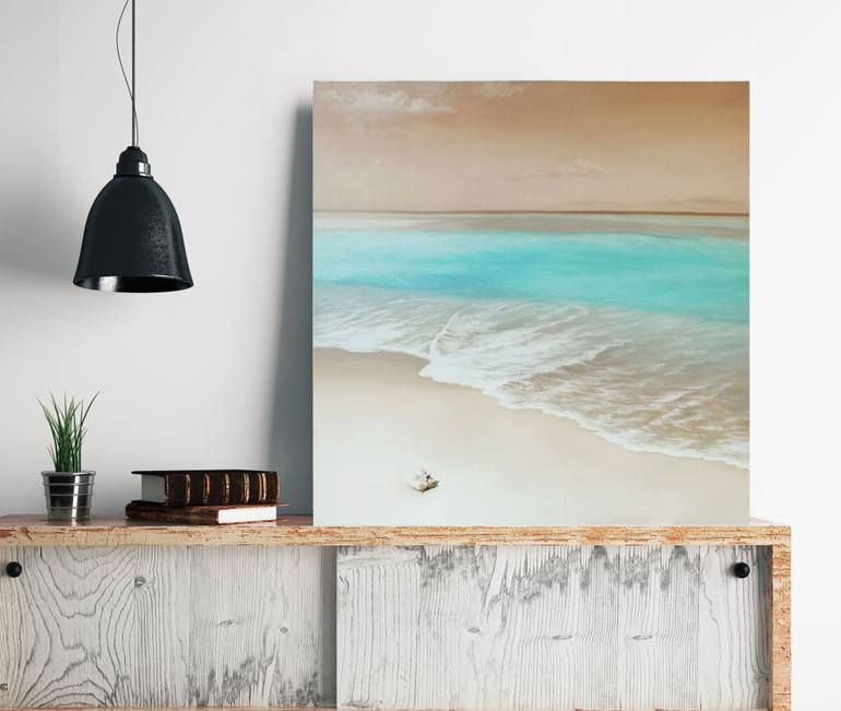 Original Minimalism Seascape Painting by Yana Sagan