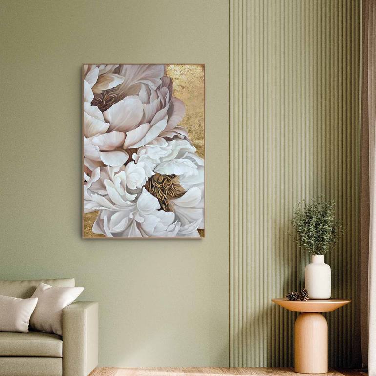 Original Abstract Floral Painting by Yana Sagan