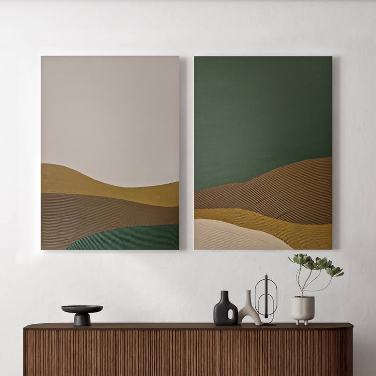 Original Minimalism Abstract Painting by Yana Chornobrovkinа
