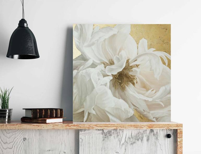Original Abstract Floral Painting by Yana Sagan