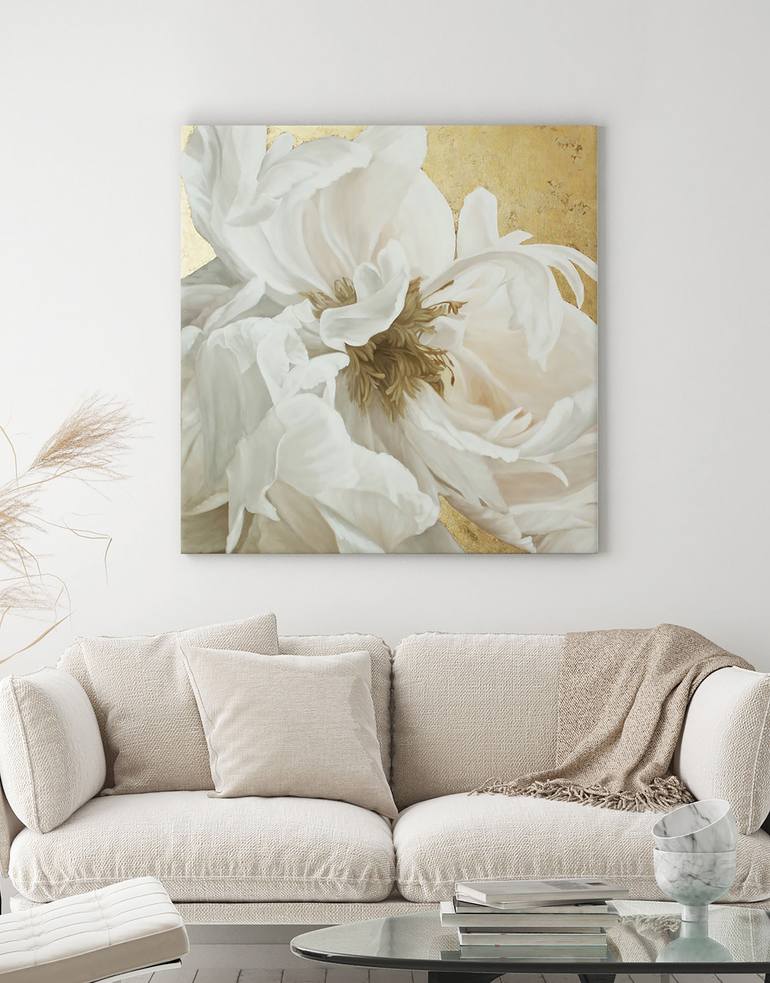 Original Abstract Floral Painting by Yana Sagan