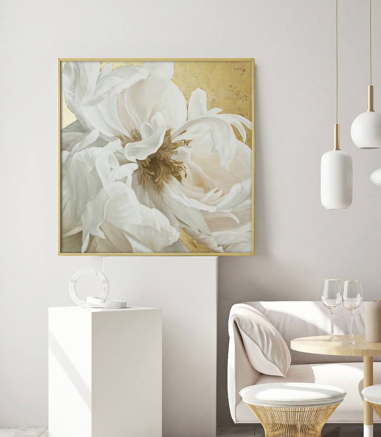 Original Abstract Floral Painting by Yana Sagan