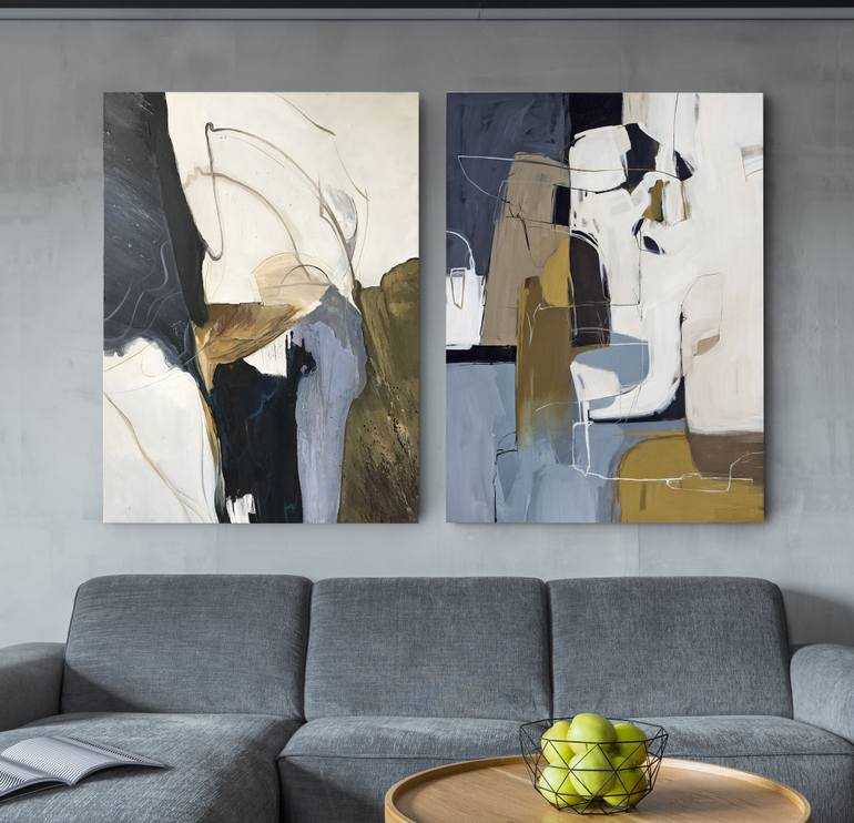 Original Abstract Expressionism Abstract Painting by Yana Chornobrovkinа