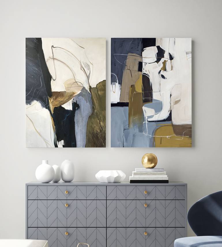 Original Abstract Expressionism Abstract Painting by Yana Chornobrovkinа