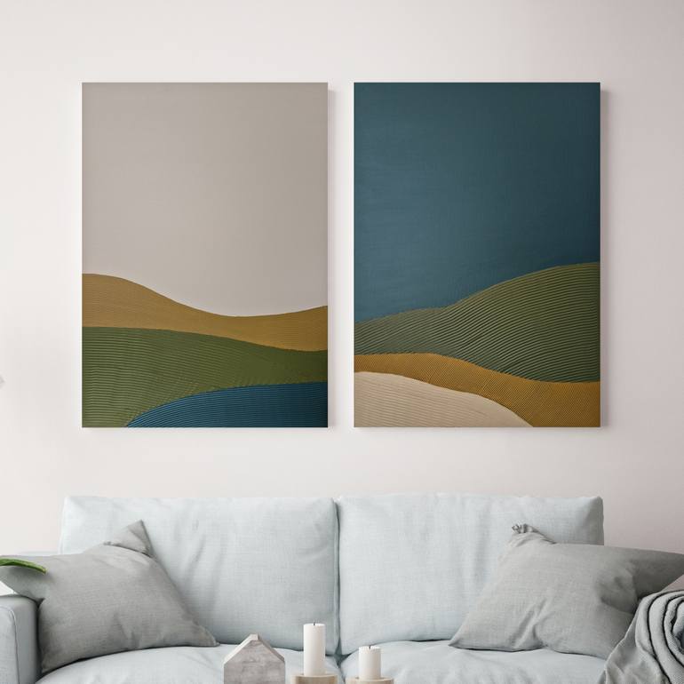 Original Minimalism Abstract Painting by Yana Sagan