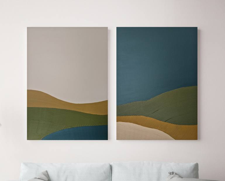 Original Minimalism Abstract Painting by Yana Sagan
