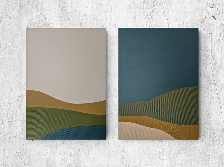 Original Minimalism Abstract Painting by Yana Sagan