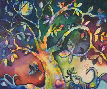 Original Abstract Expressionism Tree Paintings by Eli Ry