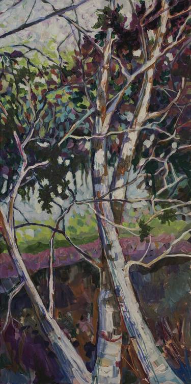 Original Expressionism Tree Paintings by Elizabeth Rydall