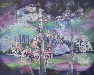 Original Expressionism Tree Paintings by Elizabeth Rydall