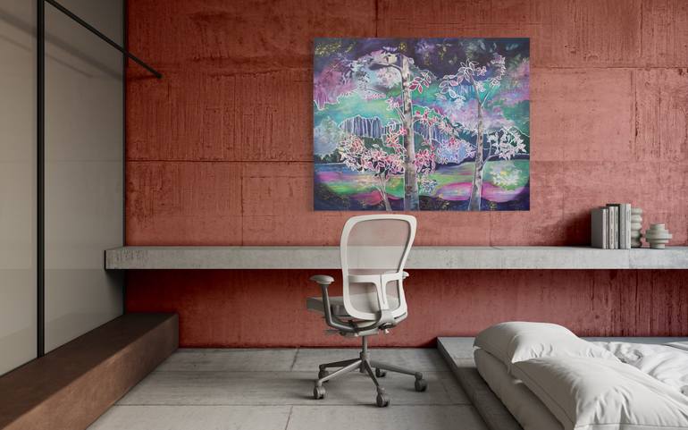 Original Expressionism Landscape Painting by Elizabeth Rydall