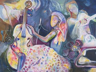 Original Abstract Expressionism Music Paintings by Eli Ry