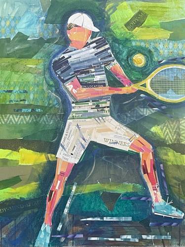 Print of Art Deco Sports Collage by Elizabeth Rydall