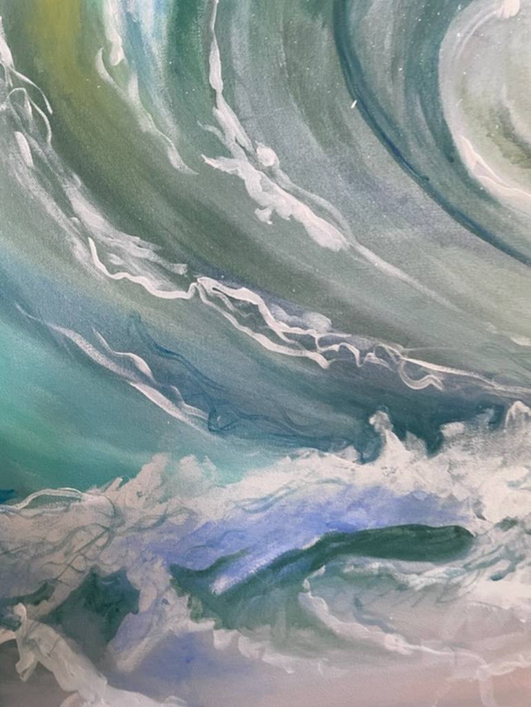 Original Art Deco Beach Painting by Elizabeth Rydall