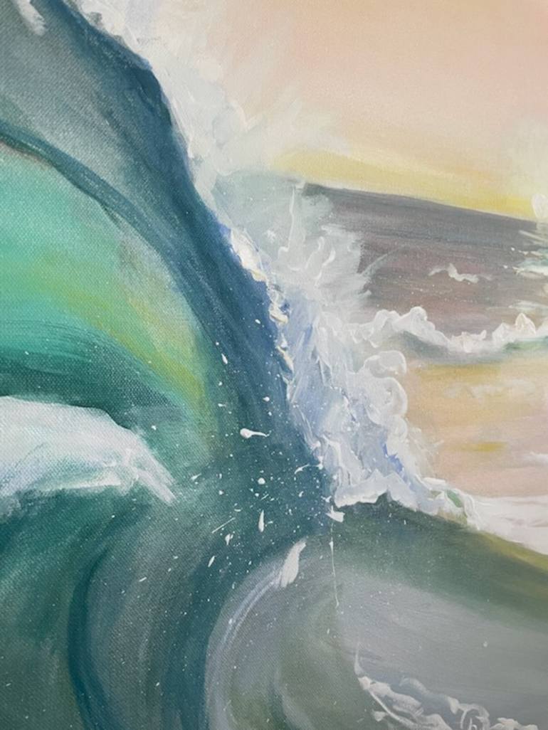 Original Art Deco Beach Painting by Elizabeth Rydall