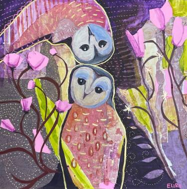 Original Abstract Expressionism Animal Collage by Elizabeth Rydall