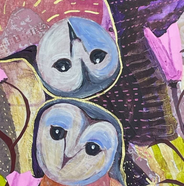 Original Abstract Expressionism Animal Collage by Elizabeth Rydall