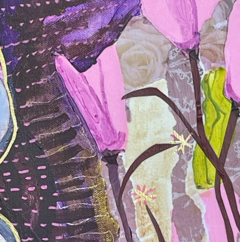 Original Abstract Expressionism Animal Collage by Elizabeth Rydall