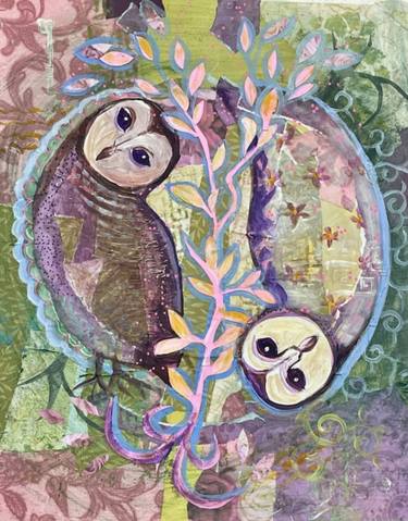 Original Art Deco Animal Painting by Elizabeth Rydall