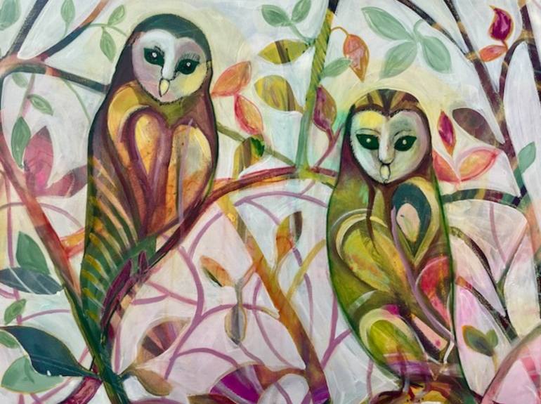 Original Art Deco Nature Painting by Elizabeth Rydall