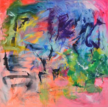 Original Abstract Expressionism Abstract Paintings by Sebastian Merk