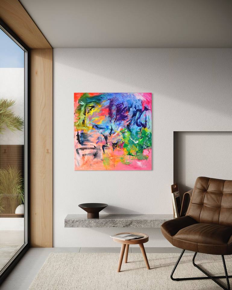 Original Abstract Expressionism Abstract Painting by Sebastian Merk