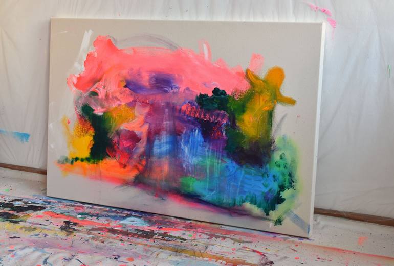 Original Abstract Expressionism Abstract Painting by Sebastian Merk