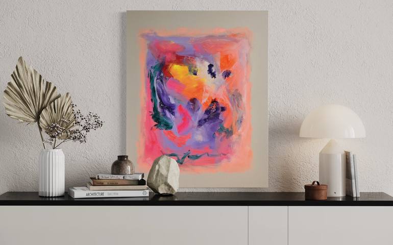 Original Abstract Expressionism Abstract Painting by Sebastian Merk