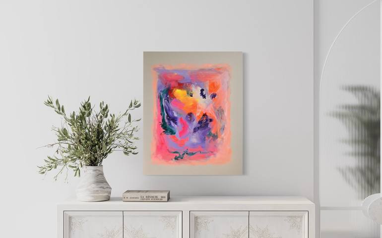 Original Abstract Expressionism Abstract Painting by Sebastian Merk