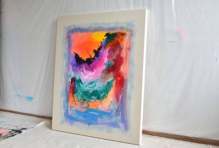 Original Abstract Expressionism Abstract Painting by Sebastian Merk