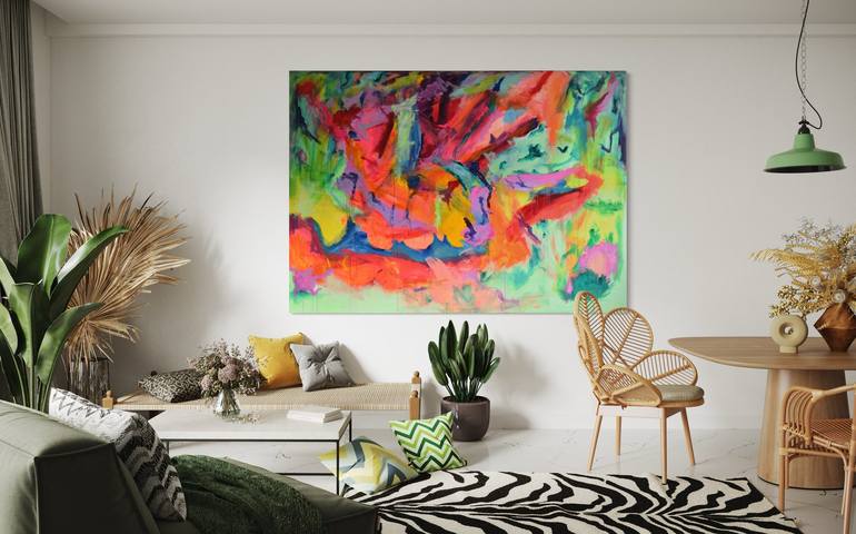 Original Abstract Expressionism Abstract Painting by Sebastian Merk