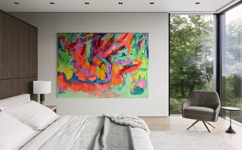 Original Abstract Expressionism Abstract Painting by Sebastian Merk