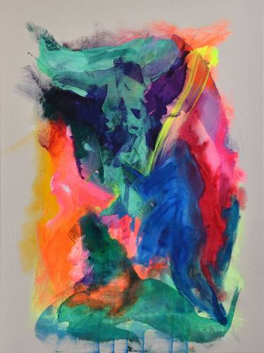Original Abstract Expressionism Abstract Paintings by Sebastian Merk