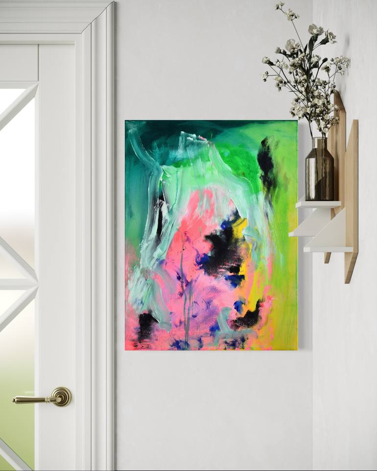 Original Abstract Expressionism Abstract Painting by Sebastian Merk