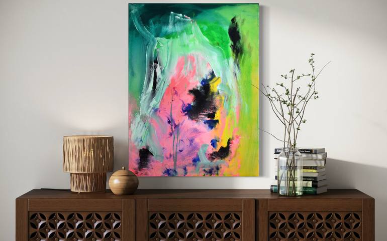 Original Abstract Expressionism Abstract Painting by Sebastian Merk