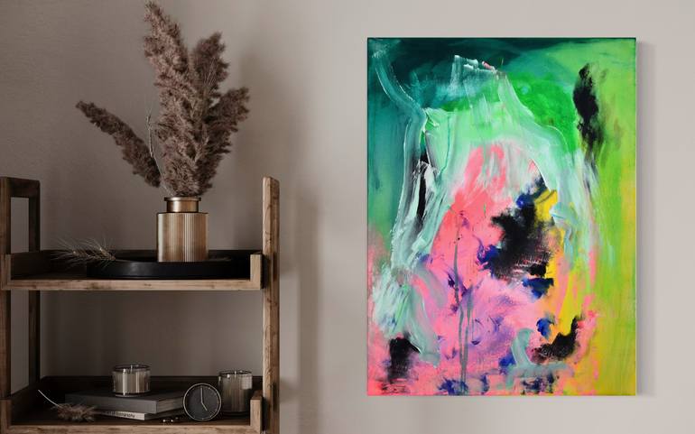 Original Abstract Expressionism Abstract Painting by Sebastian Merk