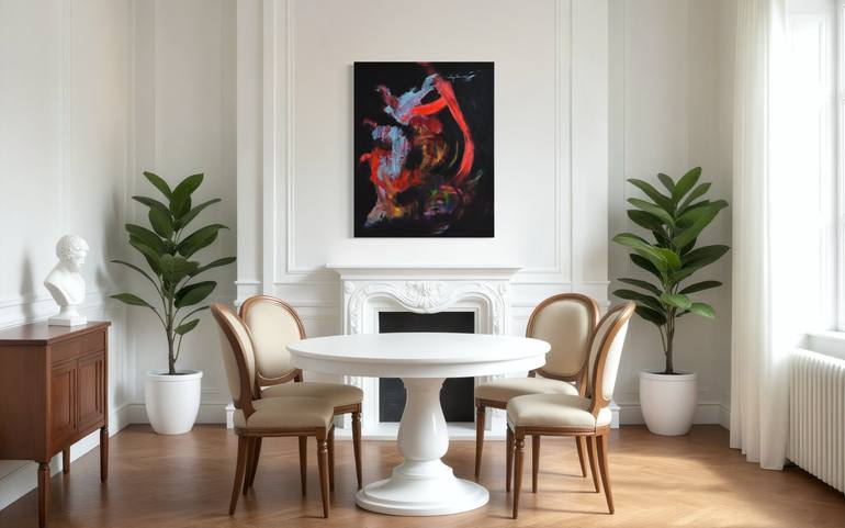 Original Abstract Expressionism Abstract Painting by Sebastian Merk